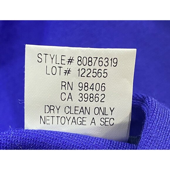 NWT THEORY Women Nolette Pleated Skirt Sz 4 Purple Office Career Casual 55-17 - Picture 8 of 9